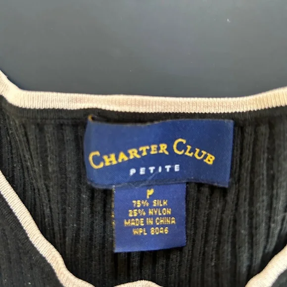 Washable Silk Knit Black Stretchy Tank Top - Picture 7 of 8